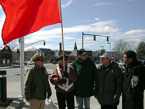 Boston protest on the anniversary of US criminal assault on Iraq, March 18, 2006